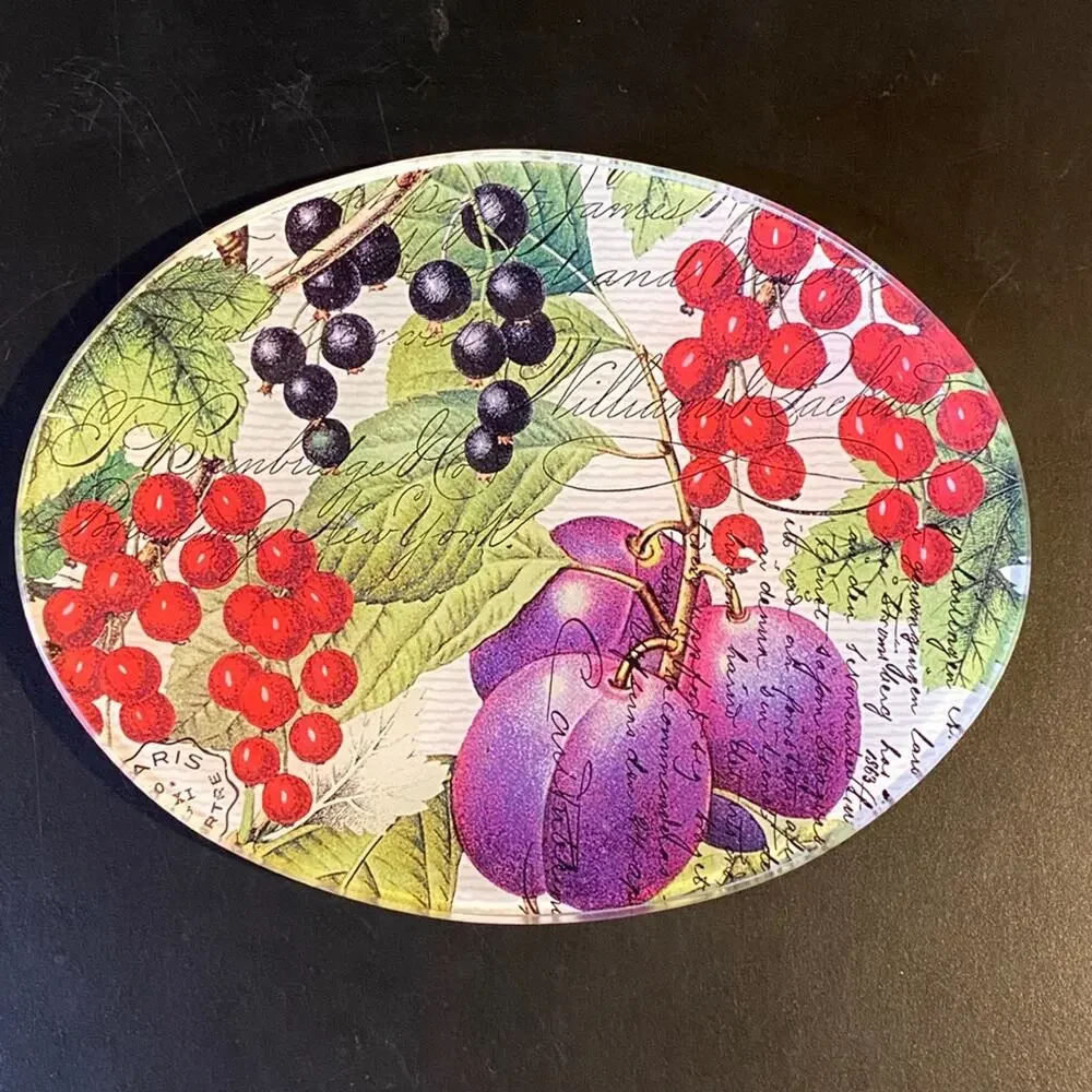 Michel Design Works “Currant” Glass Oval Soap Dish UNUSED‎
